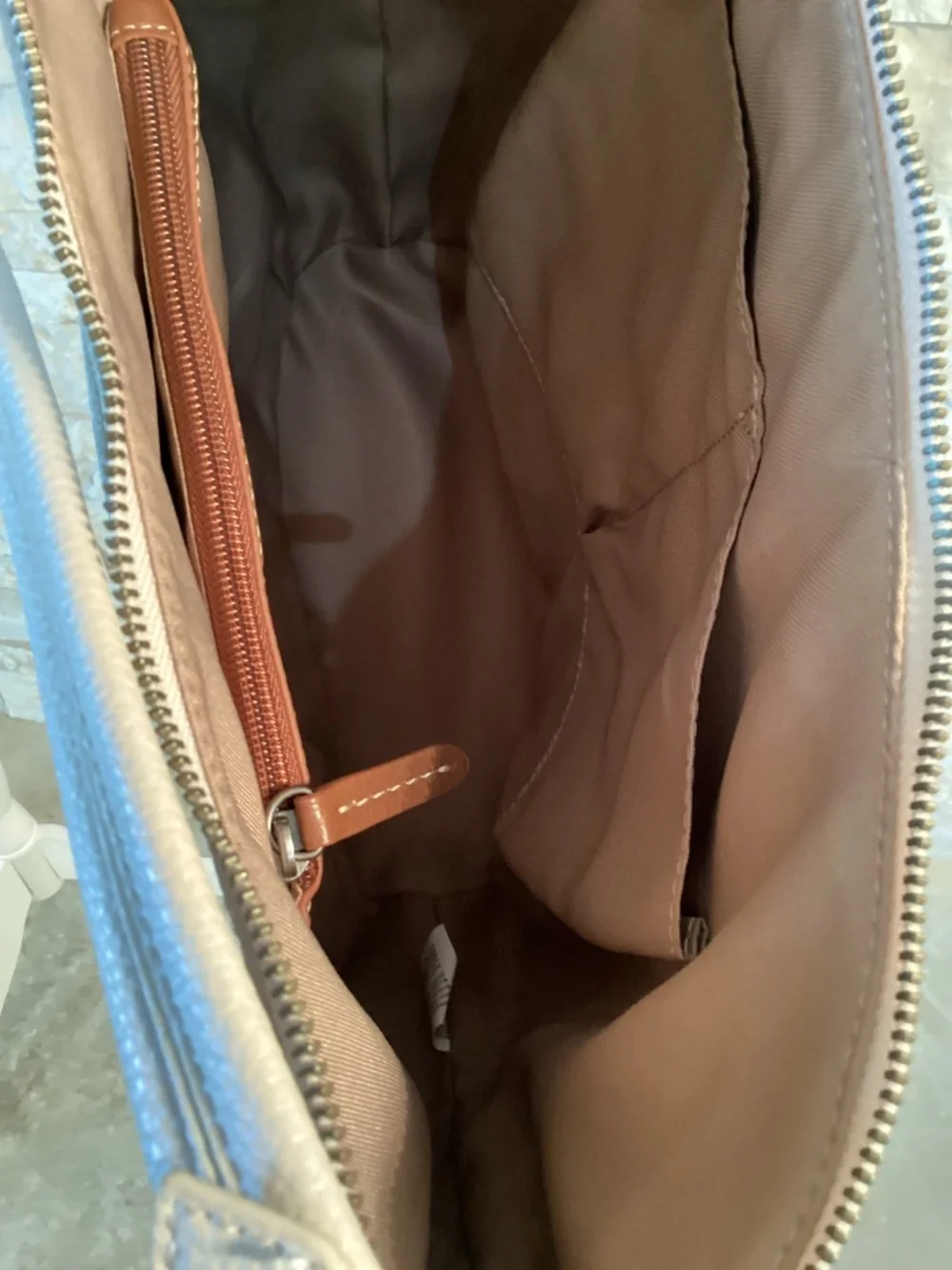 The Sak Sequoia Leather Hobo Bag colorway Coastal Block Espadrille